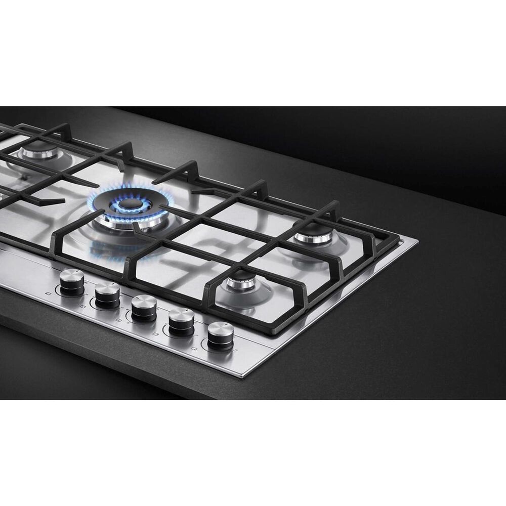 Fisher and Paykel 36&quot; Natural Gas Cooktop in Stainless Steel, , large