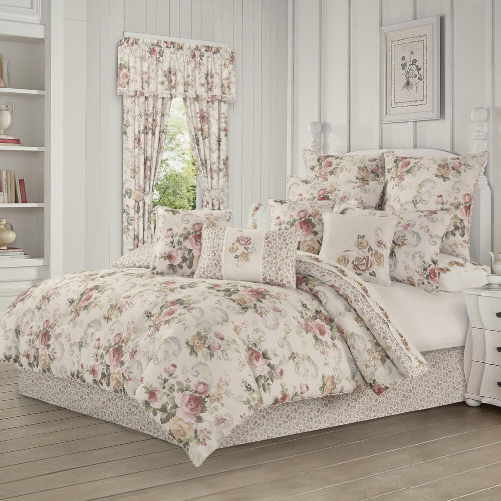 J. Queen New York Chablis 4-Piece King Comforter Set in Rose Gold, , large