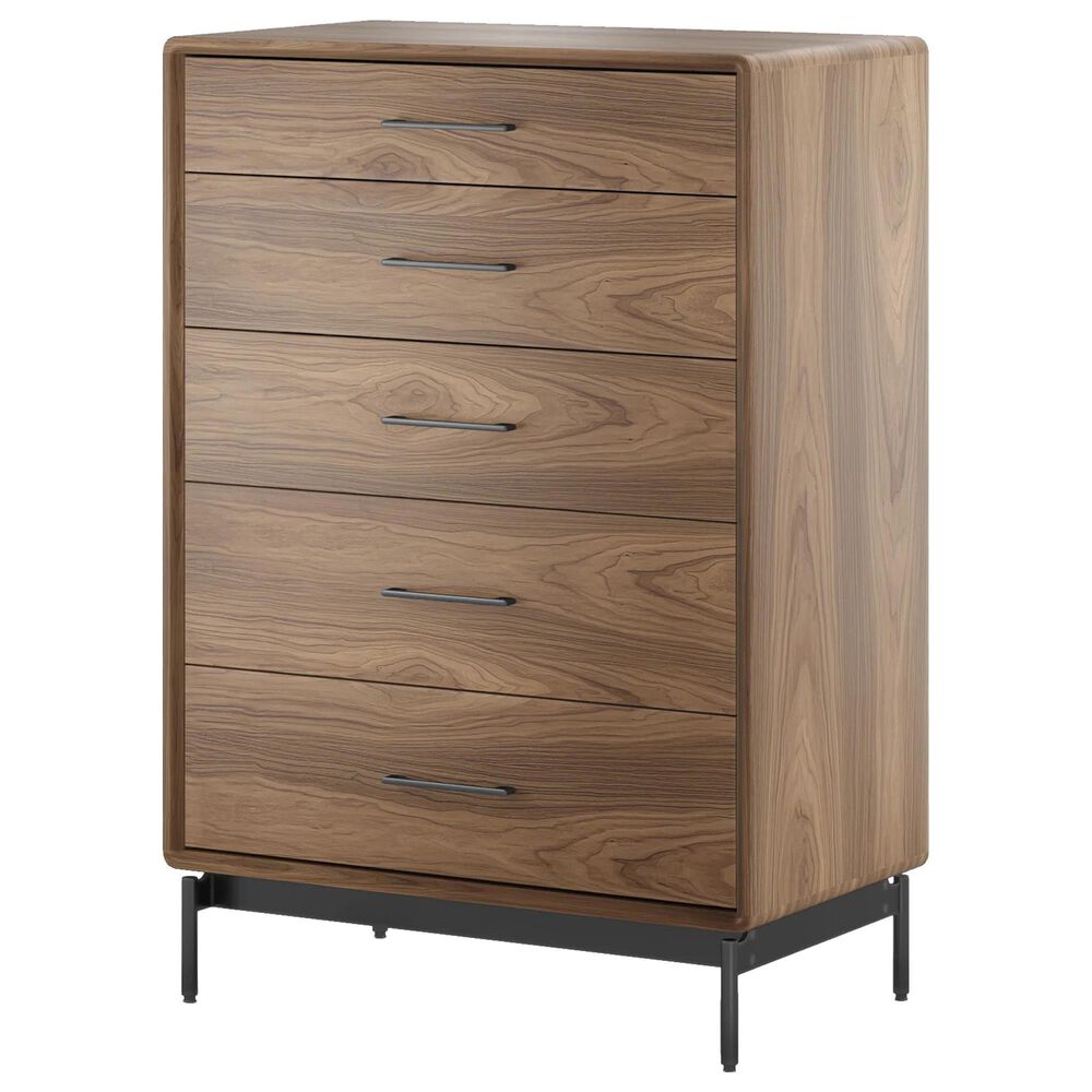 BDI LINQ 4-Piece Queen Bedroom Set in Natural Walnut, , large