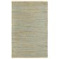 L&R Resources Natural Fiber 7"9" x 9"9" Blue and Green Area Rug, , large