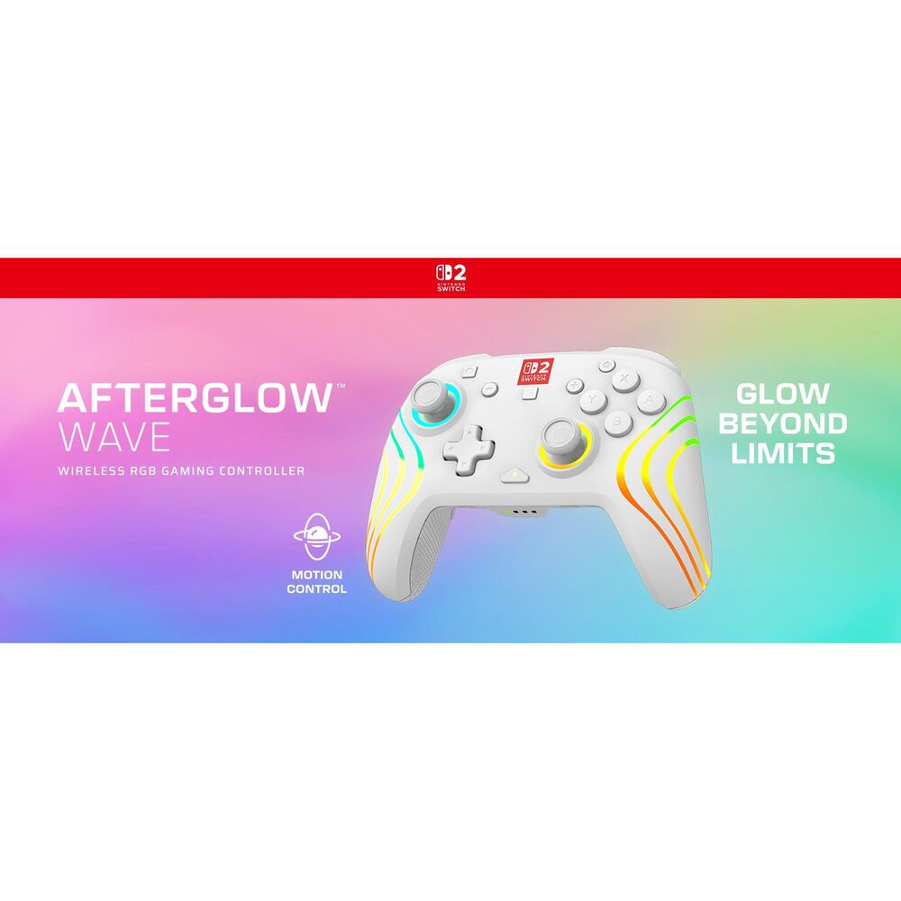 Turtle Beach Afterglow Wave Wireless RBG Gaming Controller for Nintendo Switch/Switch 2 in White, , large