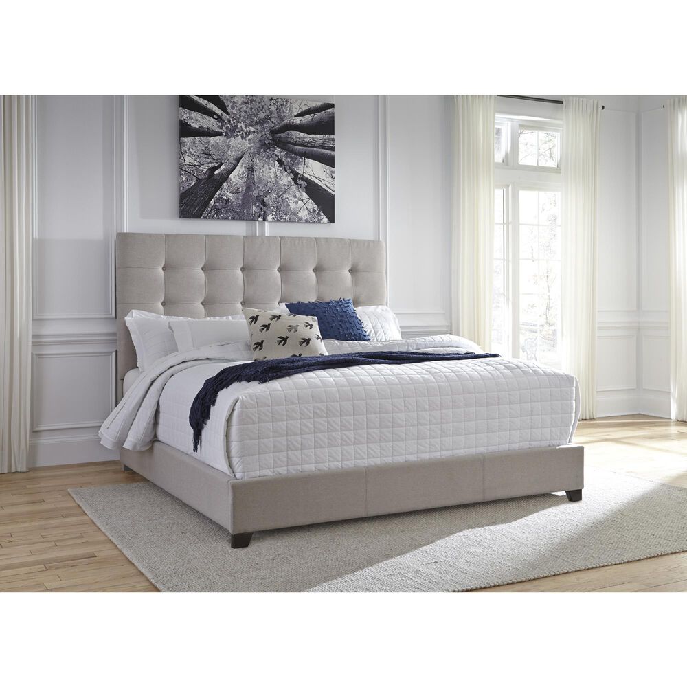 Ashley Dolante Queen Upholstered Bed in Beige, , large