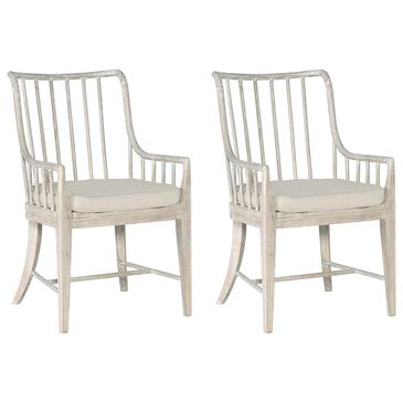 Hooker Furniture Serenity Bimini Arm Chair in Whitewashed Oak (Set of 2), , large