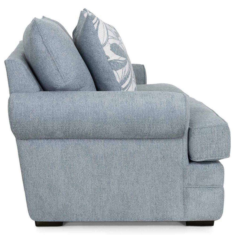 Moore Furniture Morgan Stationary Loveseat in Cakepop Chambray, , large