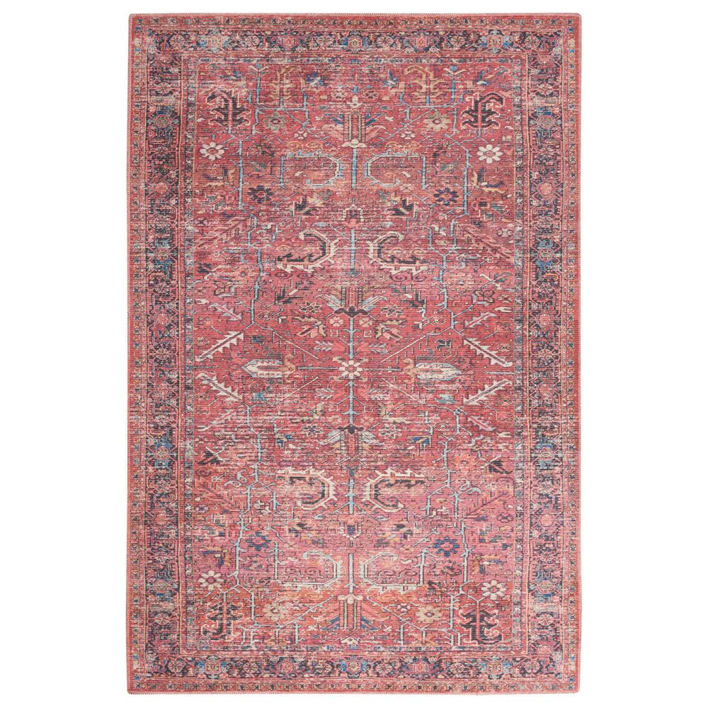 57 Grand by Nicole Curtis Series 1 Brick Red, Navy and Ivory 7&#39;10&quot; x 9&#39;10&quot; Area Rug, , large