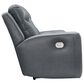 Ashley Mindanao Power Reclining Loveseat in Steel, , large