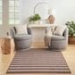 Nourison Positano POS03 Natural and Ivory 6" x 9" Indoor/Outdoor Area Rug, , large