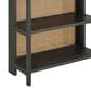 Ashley Abyard 5-Shelf Bookcase in Sandblasted Black and Natural, , large