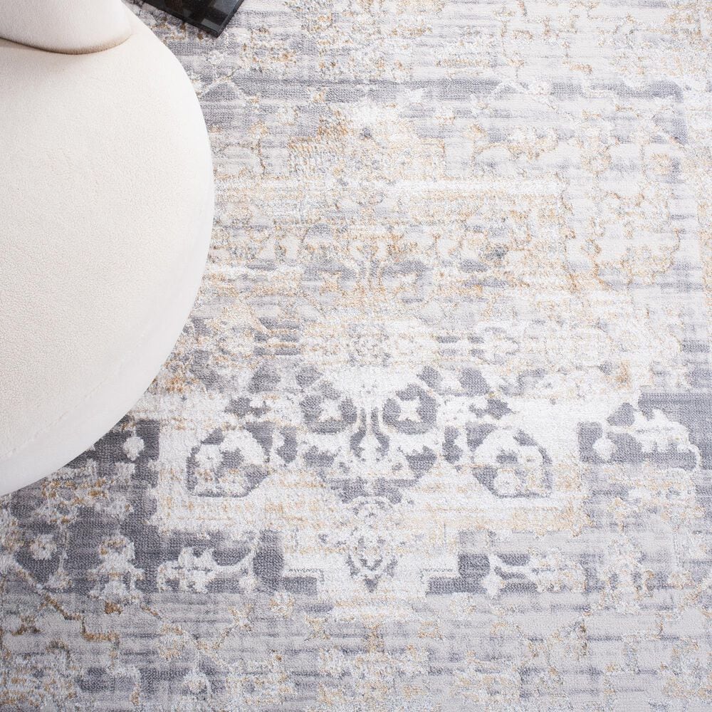 Safavieh Orchard ORC677 4&#39;5&quot; x 6&#39;5&quot; Grey and Gold Area Rug, , large
