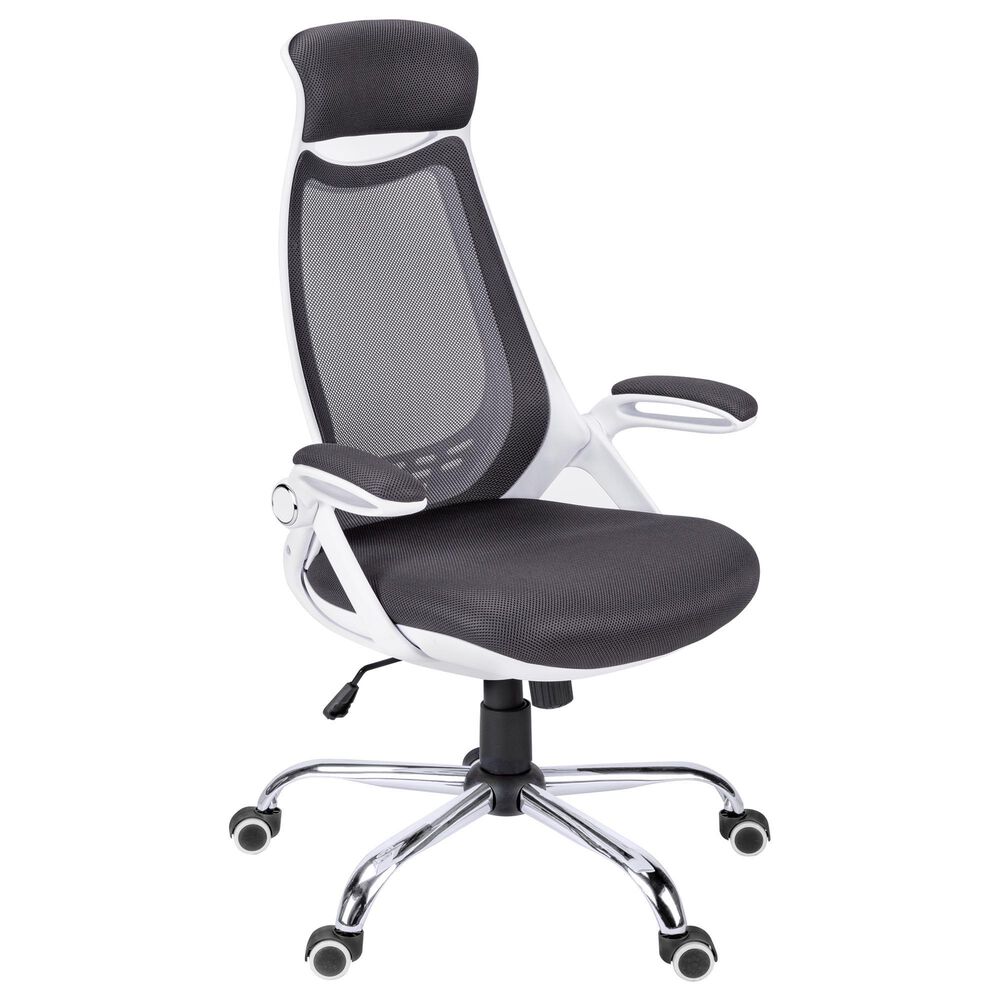 Monarch Specialties Executive Office Chair in White, , large