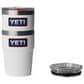 YETI Rambler 16 Oz Stackable Cup with MagSlider Lid in White and Badge, , large