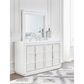 Millenium Chalanna Bedroom Mirror in White, , large