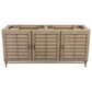 James Martin Vanities Portland 72" Double Bathroom Vanity in Whitewashed Walnut with 3 cm Victorian Silver Quartz Top and Rectangular Sinks, , large