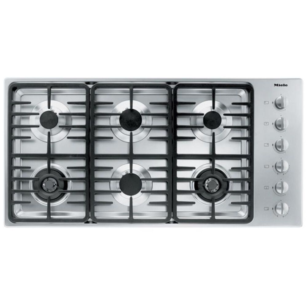 Miele 42" Stainless Steel Gas Cooktop with 6 Sealed Burners, , large