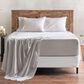 4-Piece King Checkered Emboss Sheet Set in Modern Gray, , large