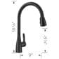 Blanco Atura Pull-Down Kitchen Faucet 1.5 GPM in Matte Black, , large