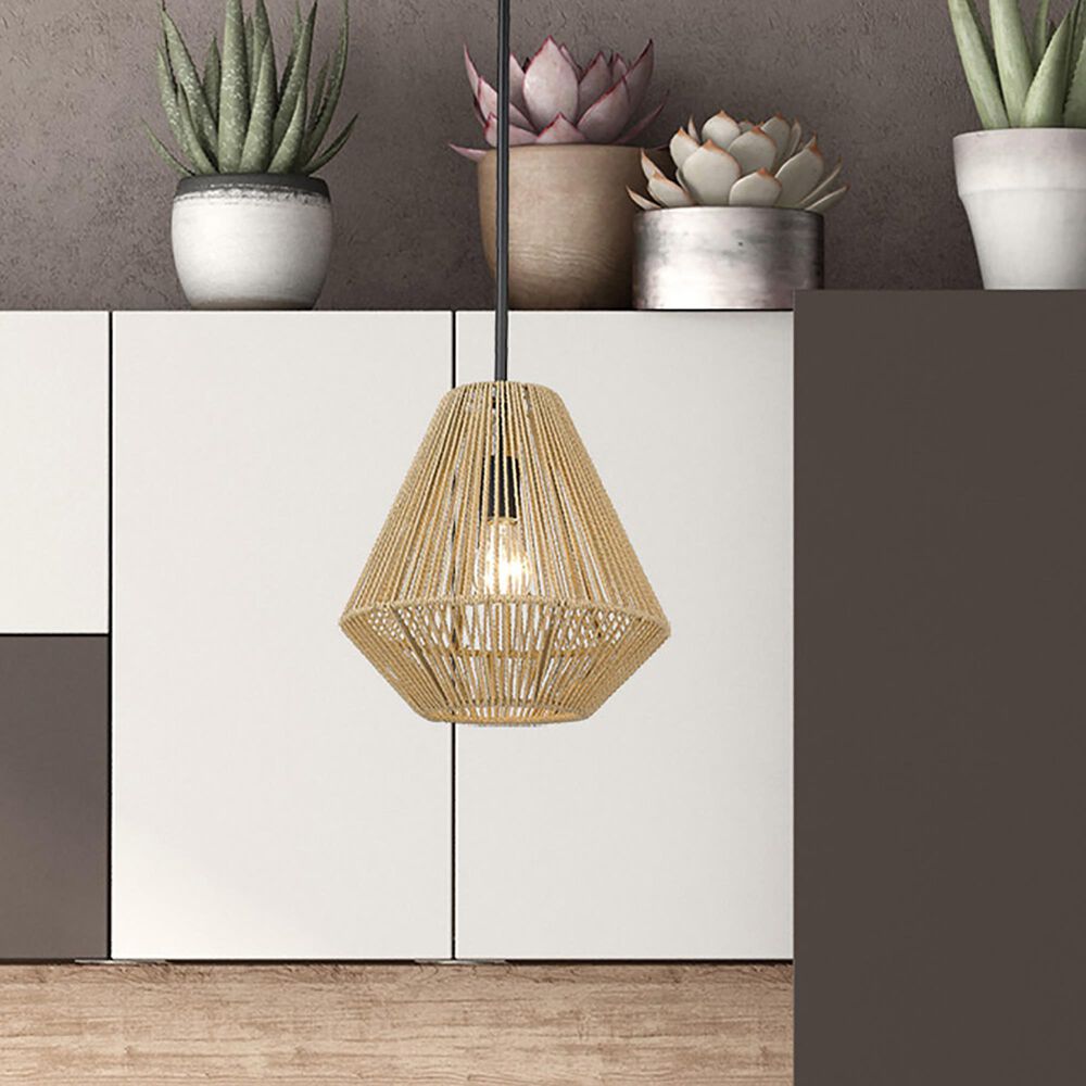 Golden Lighting Valentina Medium Pendant in Matte Black, , large
