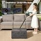 HOMLUX Patio Coffee Table with Solar Lighting in Dark Gray, , large