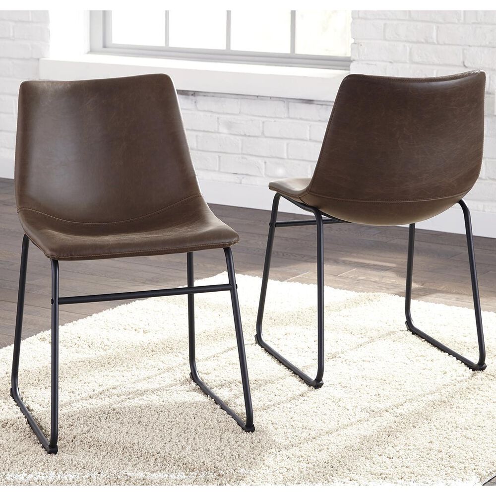 Ashley Centiar Side Chair in Brown and Black, , large