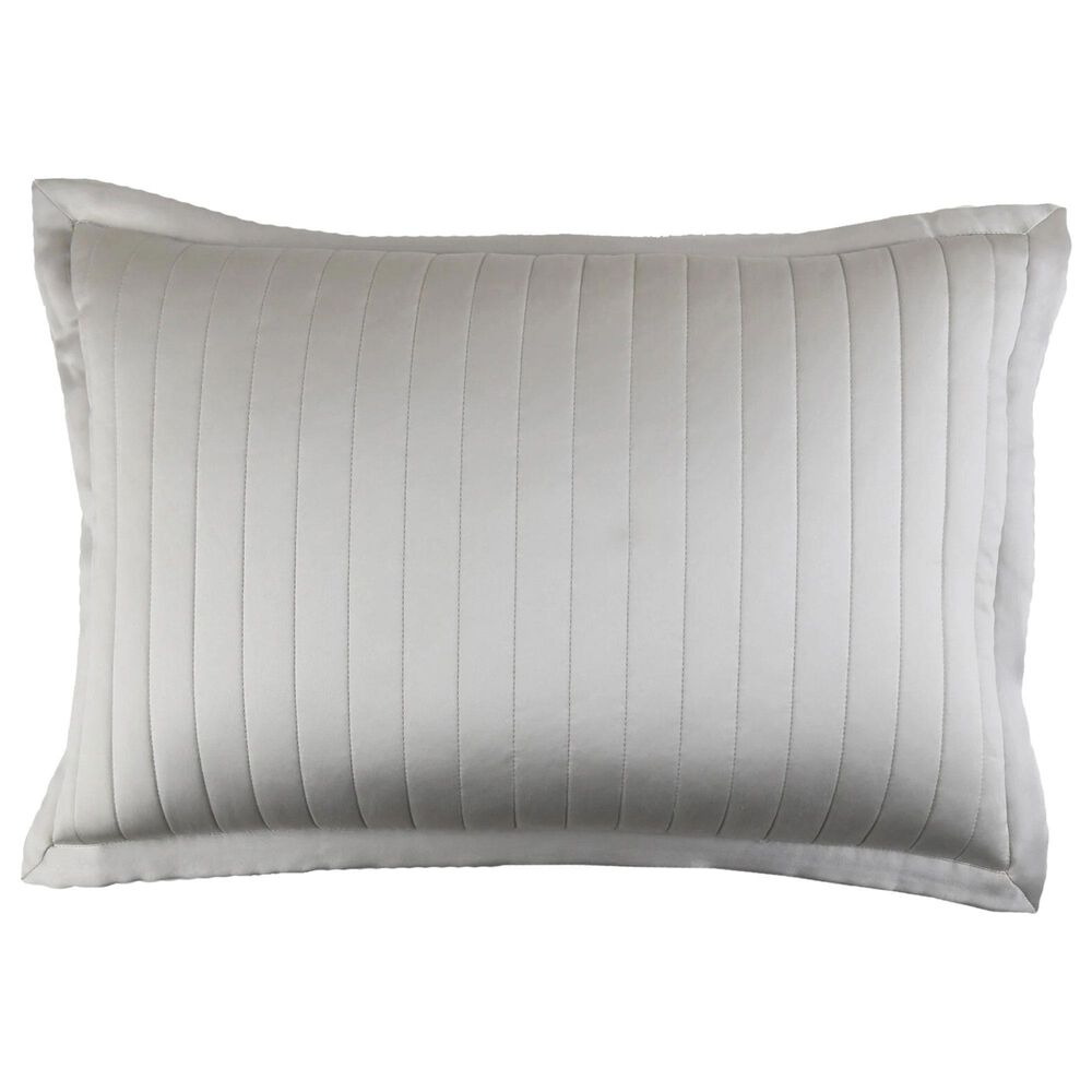 Ann Gish Charmeuse Standard Sham in Silver, , large