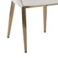 LumiSource Renee Arm Chair with Off-White Fabric Cushion in Gold (Set of 2), , large