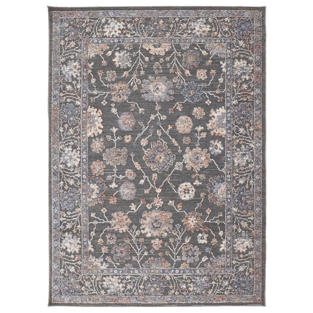 Feizy Thackery 7"10" x 9"10" Charcoal and Multicolor Area Rug, , large