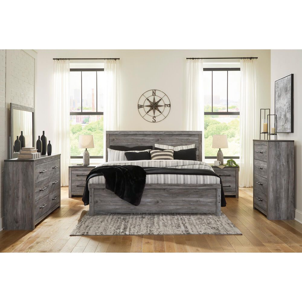 Ashley Bronyan Bedroom Dresser Mirror in Dark Gray, , large
