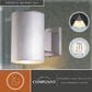 Vaxcel Chiasso 1-Light Outdoor Wall Sconce in Satin Aluminum, , large