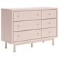 Ashley Wistenpine 6-Drawer Dresser in Blush, , large