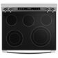 GE Appliances 2pc Kitchen Package 1.9 Cu. Ft. Over-the-Range Sensor Microwave Oven and 30" Free-Standing Electric Convection Range with No Preheat Air Fry and EasyWash Oven Tray in Stainless Steel, , large