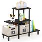 HOMLUX Turn-N-Tube 3-Tier Display Rack in Espresso and Black, , large