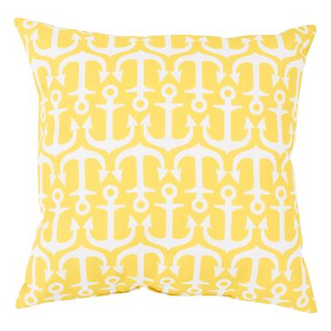 Surya Rain 20" x 20" Alluring Anchor Pillow in Sunflower and Ivory, , large