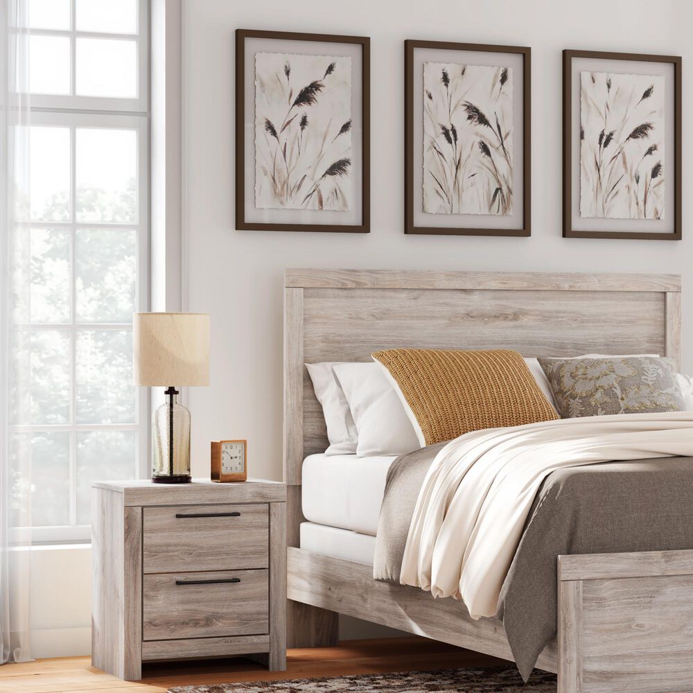 Ashley Broachmyn 2 Drawer Nightstand in Light Gray, , large