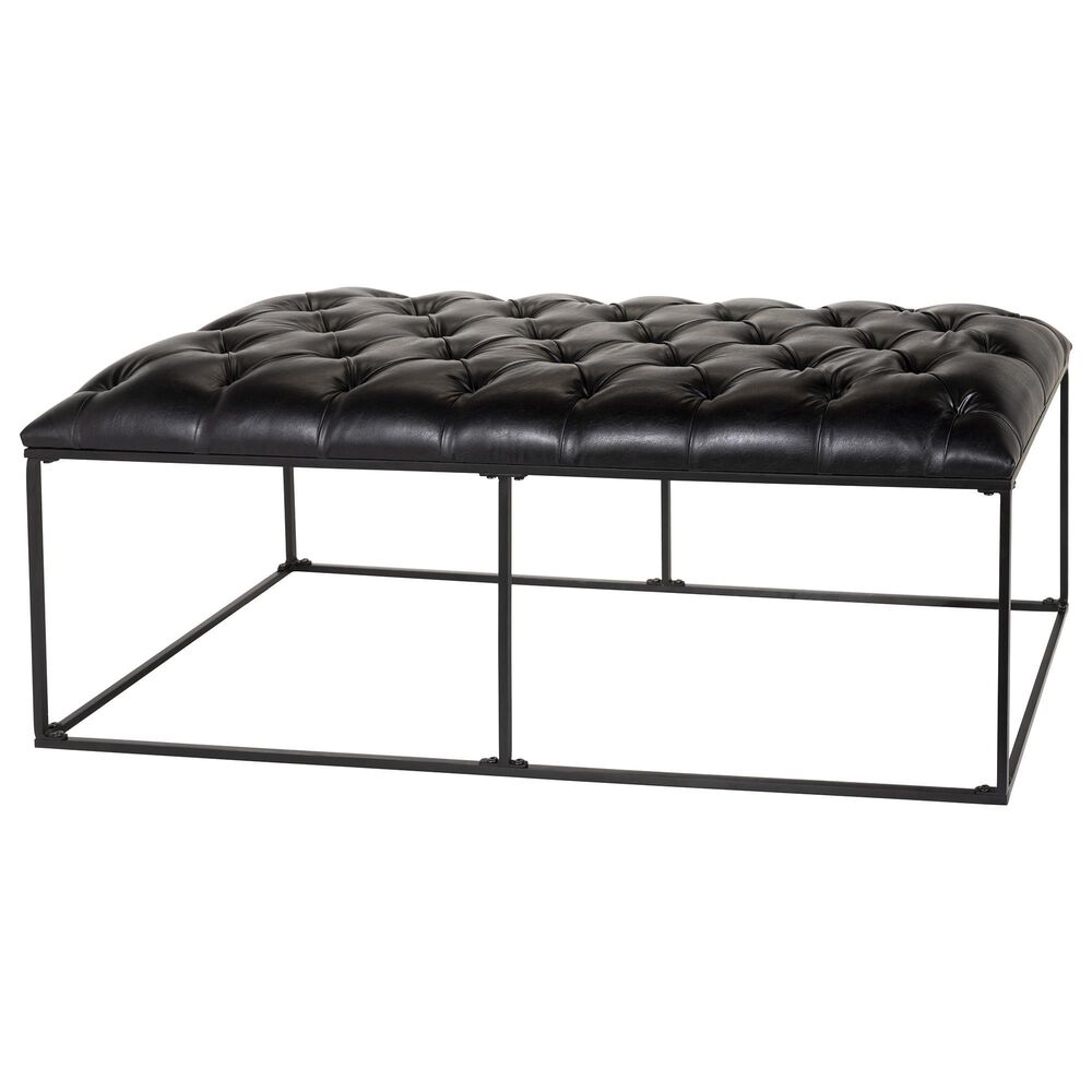Surya Savoy Upholstered Bench in Black, , large