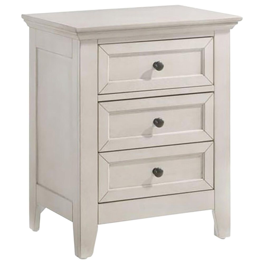 Hawthorne Furniture San Mateo 4-Piece Queen Storage Bedroom Set in Rustic White, , large