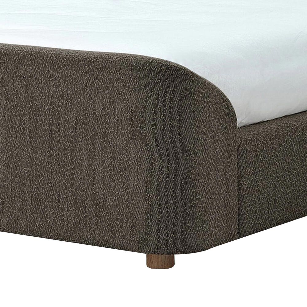 Urban Home Kiki Upholstered Platform Bed in Pumpernickel Boucle (2026), , large