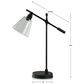 Flair Industries Desk Lamp with Edison Bulb in Blackened Antique Bronze, , large