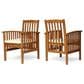 Hearth and Haven Casa Outdoor Dining Chair with Beige Cushion in Brown (Set of 2), , large