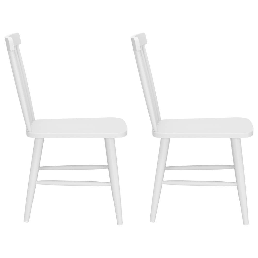 Zuo Modern Zeilen Side Chair in White &#40;Set of 2&#41;, , large