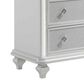 New Heritage Design Stardust 3-Piece Queen Bedroom Set in White and Silver, , large