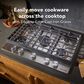 KitchenAid 30" Gas Cooktop with Aluminum Griddle and LED Backlit Knobs in Stainless Steel, , large