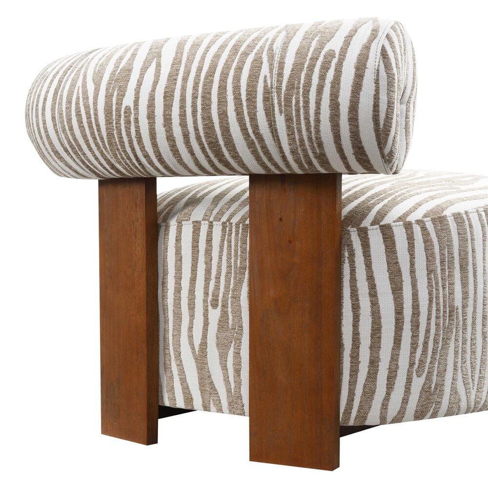 Furniture of America Orynt Accent Chair in Beige, , large