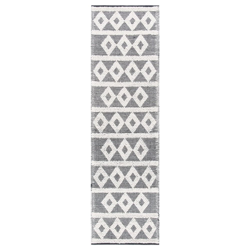 Safavieh Natura NAT479A 2"3" x 8" Ivory and Black Runner, , large