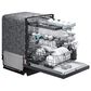Samsung 24" Bespoke Smart Dishwasher with 3rd Rack Washing System in Fingerprint Resistant Matte Black, , large