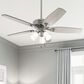 Hunter Builder Plus 52" Ceiling Fan with Lights in Brushed Nickel, , large
