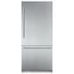 Thermador 36" Masterpiece Handle Bottom Freezer Refrigerator in Stainless Steel, , large