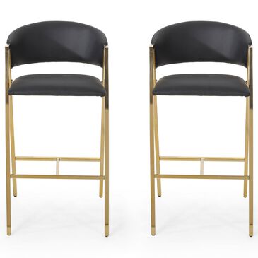 Noble House Folwell Barstool in Gold (Set of 2), , large