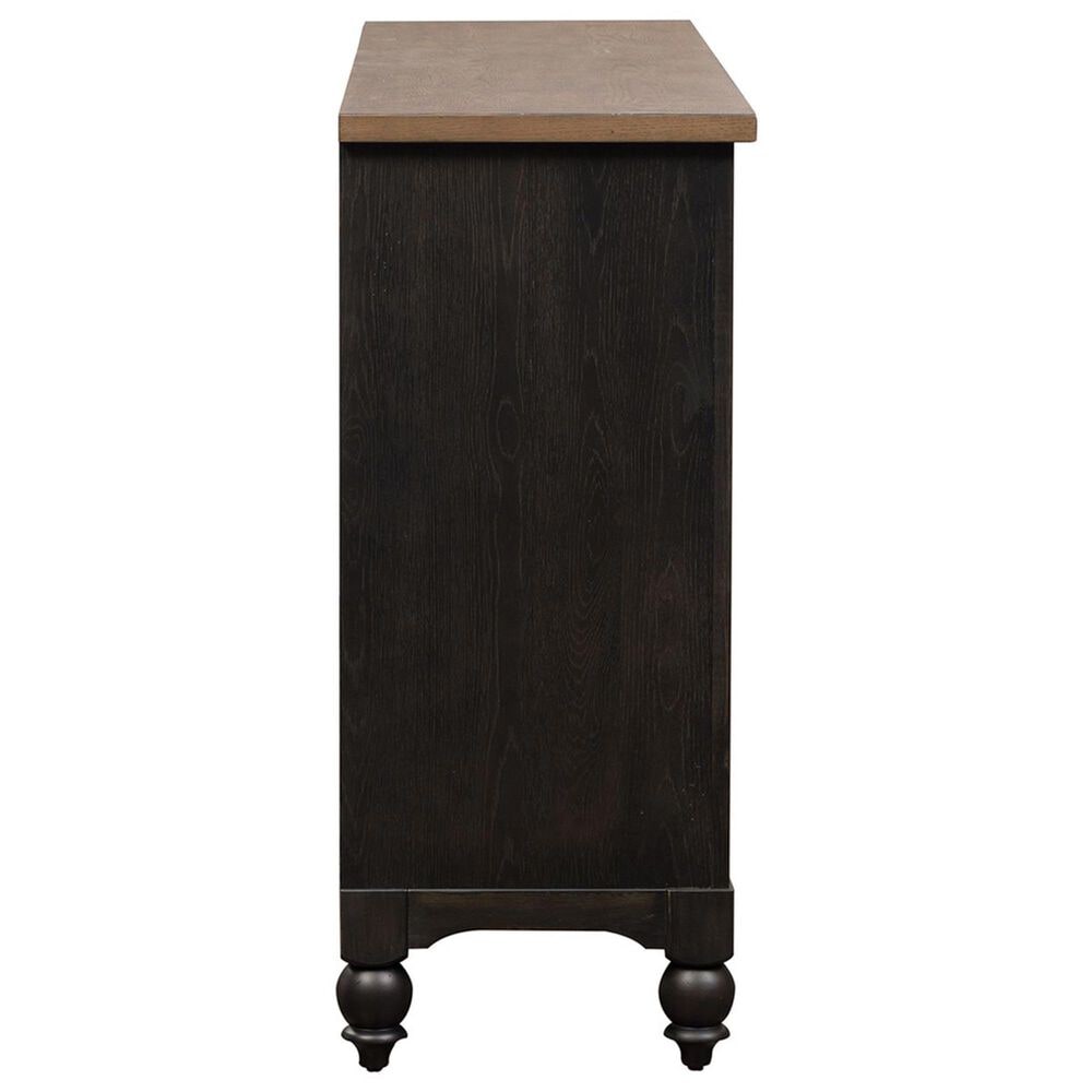 Belle Furnishings 9-Drawer Dresser in Black and Dusty Taupe, , large