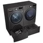 LG 7.4 Cu. Ft. Smart Front Load Electric Dryer with TurboSteam in Black Steel, , large