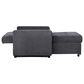 Steve Silver Convertible Sleeper Chair in Gray, , large